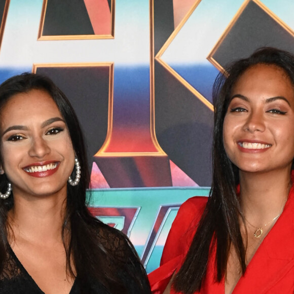 Morgane Soucramanien et Vaimalama Chaves (Miss France 2019) - Avant-première du film "Thor Love and Thunder" au Grand Rex à Paris le 7 juillet 2022. © Coadic Guirec/Bestimage