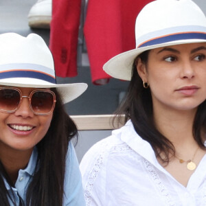 Vaimalama Chaves dans les tribunes des Internationaux de France de Roland Garros, le 28 mai 2022. © MPP / Bestimage