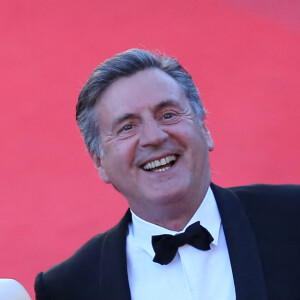 Aude Ambroggi et Daniel Auteuil - Montee des marches du film "La Venus a la fourrure" lors du 66eme festival du film de Cannes. Le 25 mai 2013 