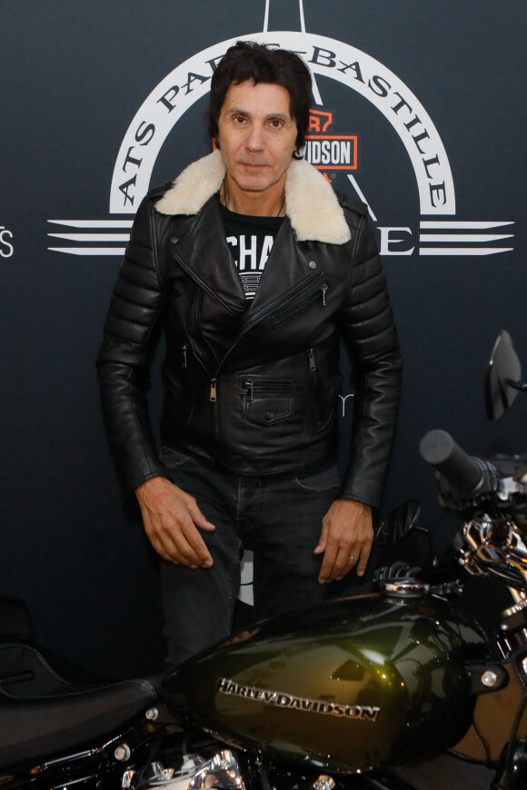 Jean-Luc Lahaye - Soirée de présentation des nouveautés de la marque Harley Davidson au showroom Beaumarchais à Paris, France. © Christophe Clovis/Bestimage