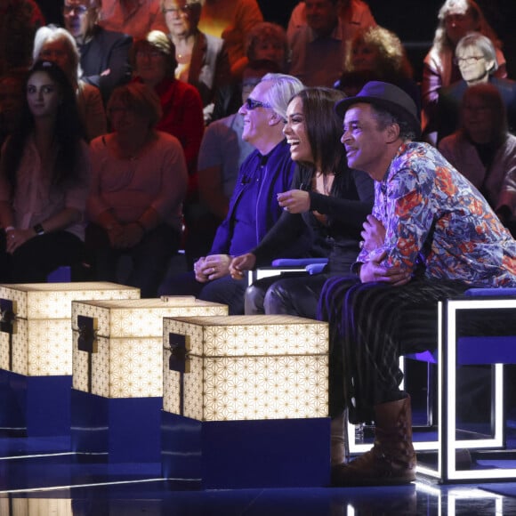 Exclusif - Gilbert Montagné, Amel Bent, Yannick Noah - Enregistrement de l'émission "La boîte à secrets 13", présentée par F.Bollaert, et diffusée le 21 octobre sur France 3.© Jack Tribeca / Bestimage