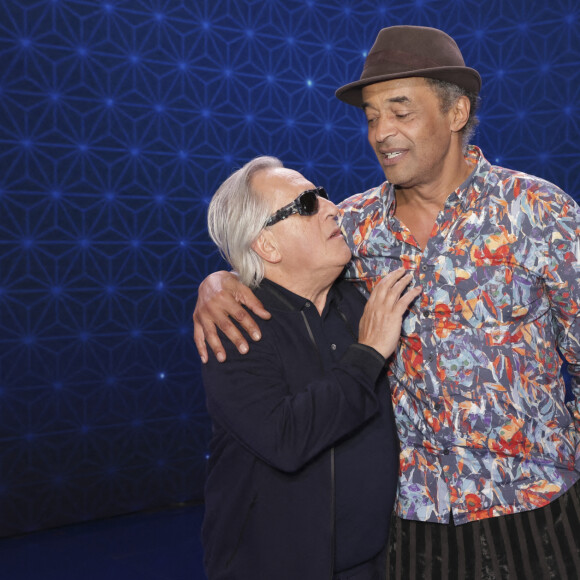 Exclusif - Gilbert Montagné, Yannick Noah - Backstage - Enregistrement de l'émission "La boîte à secrets 13", présentée par F.Bollaert, et diffusée le 21 octobre sur France 3.  © Jack Tribeca / Bestimage