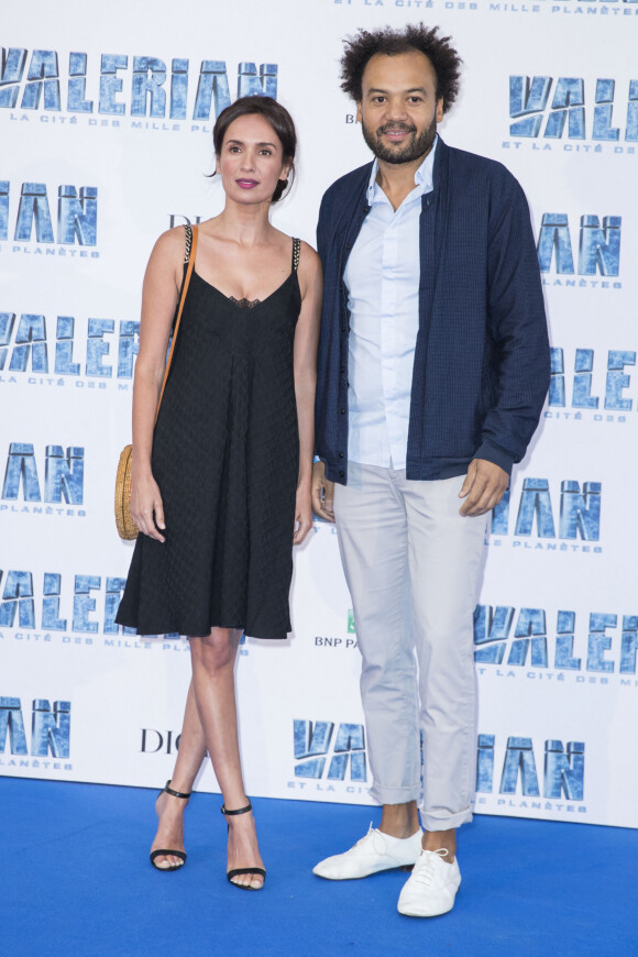 Amelle Chahbi et son compagnon Fabrice Eboué - Avant-première du film "Valérian et la Cité des mille planètes" de L. Besson à la Cité du Cinéma à Saint-Denis, le 25 juillet 2017. © Olivier Borde/Bestimage