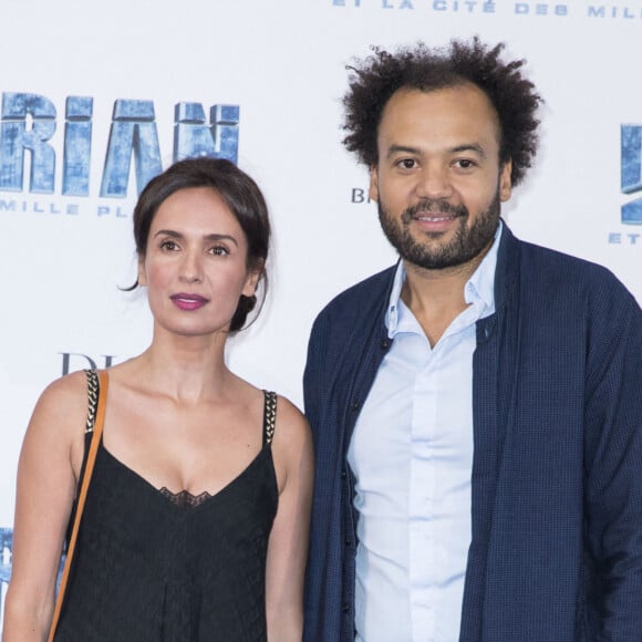 Amelle Chahbi et son compagnon Fabrice Eboué - Avant-première du film "Valérian et la Cité des mille planètes" de L. Besson à la Cité du Cinéma à Saint-Denis, le 25 juillet 2017. © Olivier Borde/Bestimage