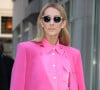 Céline Dion a choisi de s'habiller en rose pour la Journée Internationale pour les Droits des Femmes à New York.