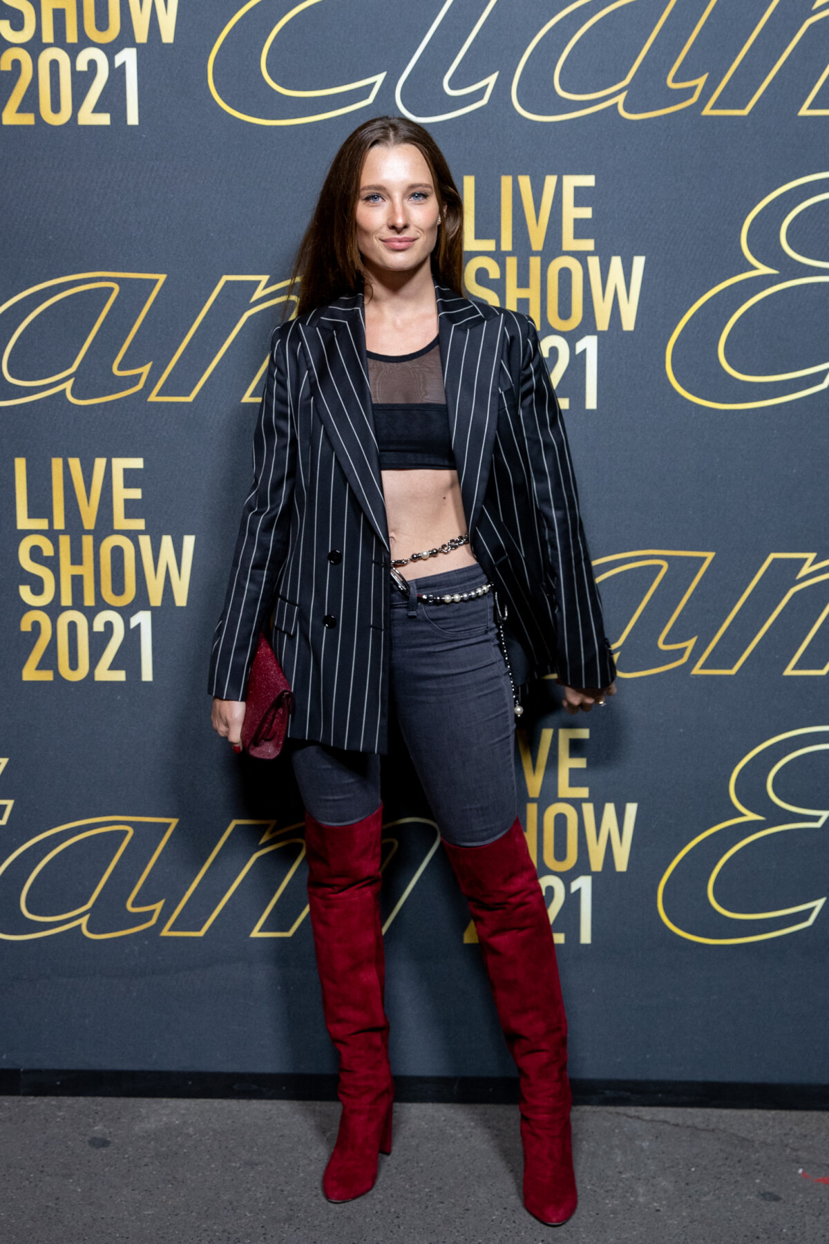 Photo Ilona Smet Photocall Du Défilé Etam Live Show 2021 à Lopéra Garnier à Paris Le 4