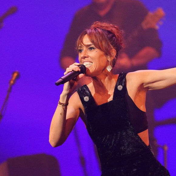 Zaz en concert lors du festival Universal Music de Madrid, le 24 juillet 2022. © Alterphotos / Panoramic / Bestimage.