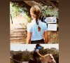Carla Bruni dévoile quelques jolies photos de sa fille Giulia à cheval. Instagram. Le 27 octobre 2022.