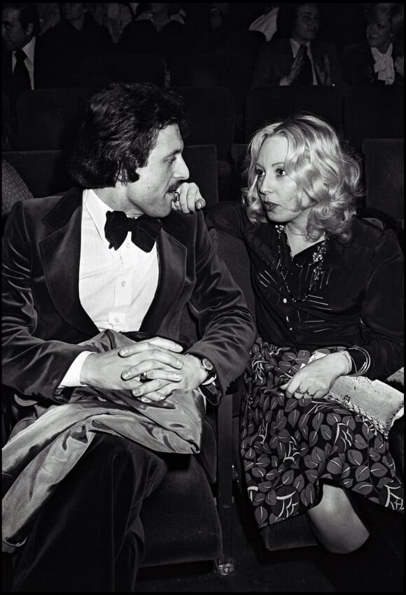 Georgette Lemaire et son ami Jules à la première d'Enrico Macias à l'Olympia en 1976. 