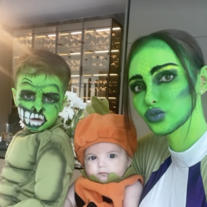 Nabilla dévoile son costume et ceux de son mari Thomas Vergara et de leurs deux enfants, Milann et Leyann, pour Halloween - Instagram