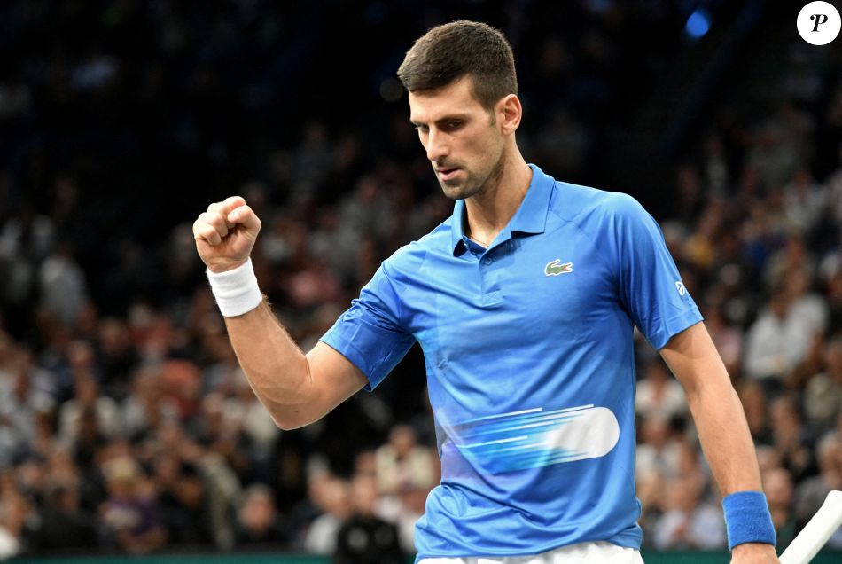 Novak Djokovic Nole Novak Djokovic Nole remporte son match face à Maxime Cressy lors du