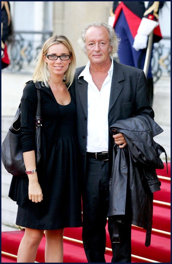 Didier Barbelivien et sa femme Laure au palais de l'Elysée en 2008