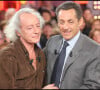 Didier Barbelivien et Nicolas Sarkozy sur le plateau de Vivement dimanche en 2006 © Guillaume Gaffiot / Bestimage
