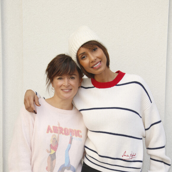 Béatrice de la Boulaye, Sonia Rolland pour Tropiques criminels. - Rendez-vous avec les actrices et acteurs de la 24ème édition du festival Tv de Luchon le 12 février 2022. © Christophe Aubert / Bestimage.