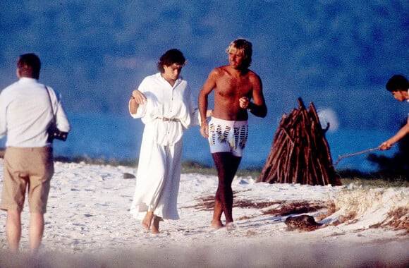 Mario Jutard et Stéphanie de Monaco en 1987 sur l'Ile Maurice