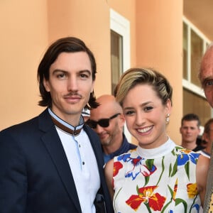 Jazmin Grace Grimaldi, la fille du prince Albert II de Monaco, avec son compagnon Ian Mellencamp en marge du tournoi Rolex Monte-Carlo Masters 2018 à Roquebrune Cap Martin le 19 avril 2018. © Bruno Bebert / Bestimage 