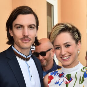 Jazmin Grace Grimaldi, la fille du prince Albert II de Monaco, avec son compagnon Ian Mellencamp en marge du tournoi Rolex Monte-Carlo Masters 2018 à Roquebrune Cap Martin le 19 avril 2018. © Bruno Bebert / Bestimage 