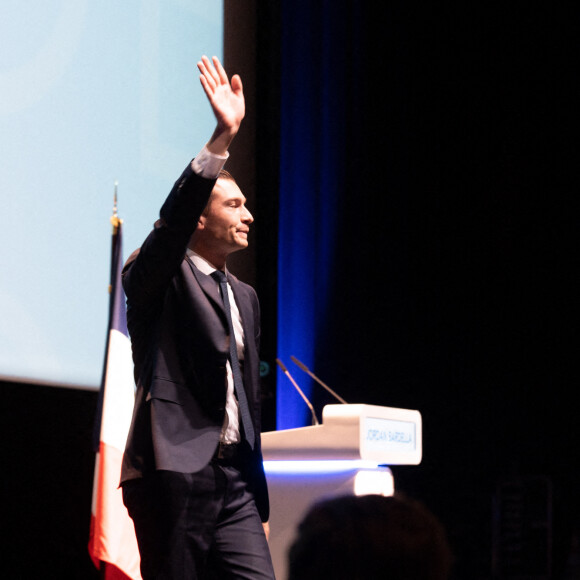 Jordan Bardella - Meeting de rentrée du Rassemblement National au Cap d'Agde, le 18 septembre 2022. 