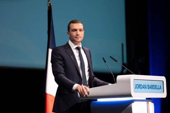 Jordan Bardella - Meeting de rentrée du Rassemblement National au Cap d'Agde, le 18 septembre 2022. 