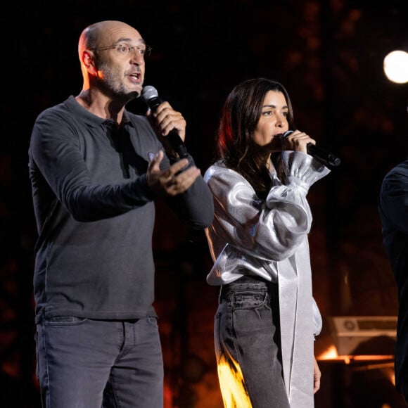 Exclusif - Jenifer Bartoli et Voce Ventu - Enregistrement de l'émission "Embarquement immédiat" au théâtre de verdure du Casone à Ajaccio. Le 11 octobre 2022. © Olivier Sanchez / Bestimage