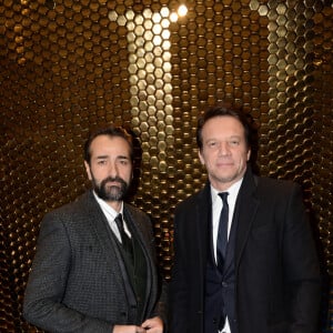 Mikael Fitoussi et Samuel Le Bihan - 11ème cérémonie des Globes de Cristal au Lido à Paris, le 30 janvier 2017. © Rachid Bellak/Bestimage 