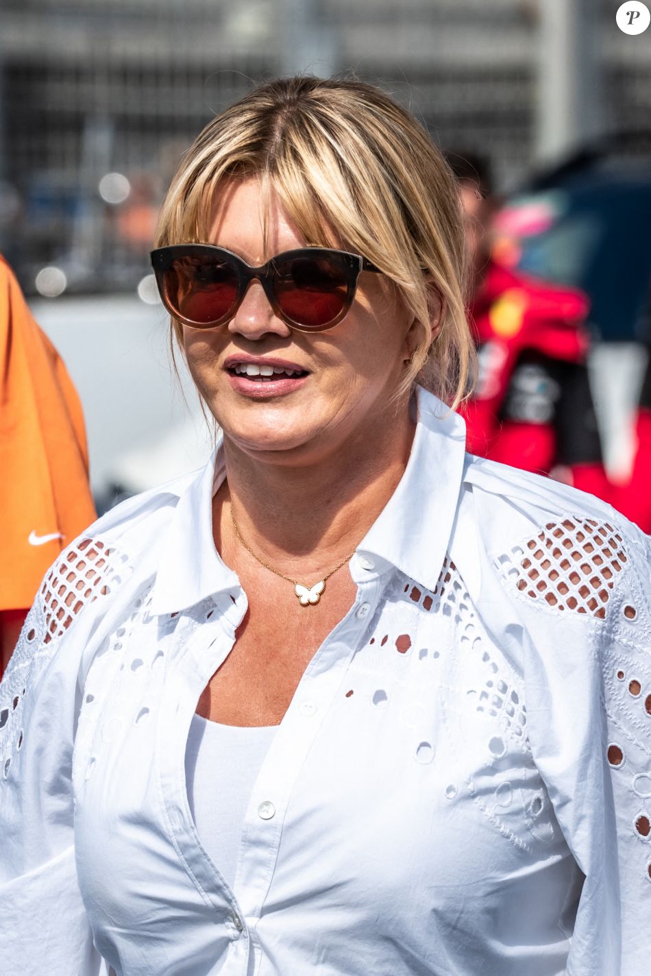 Corinna Schumacher lors du Grand Prix de Formule 1 (F1) de Zandvoort ...