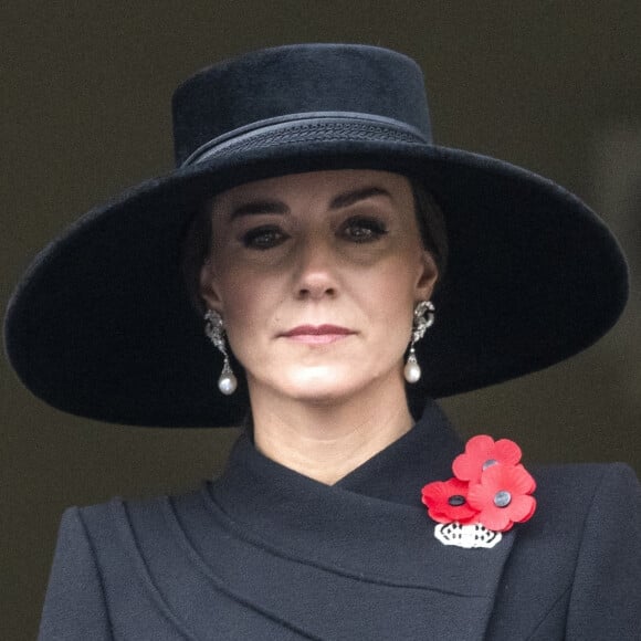 Catherine (Kate) Middleton, princesse de Galles, - Les membres de la famille royale d'Angleterre et les personnalités lors du "Remembrance Sunday Service" à Londres. 