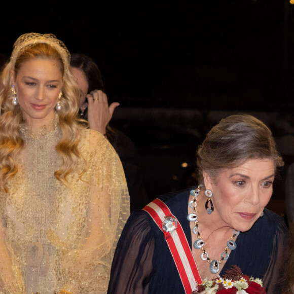 La princesse Caroline de Hanovre - Arrivées à la soirée de gala de la Fête Nationale Monégasque au Grimaldi Forum le 19 novembre 2022. © Olivier Huitel / Pool Monaco / Bestimage 