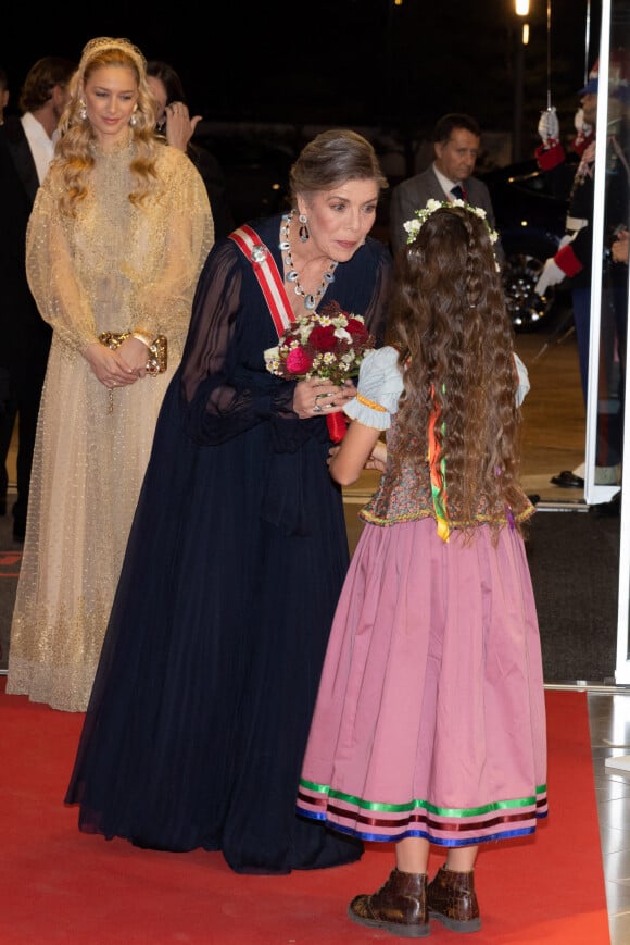 La princesse Caroline de Hanovre - Arrivées à la soirée de gala de la Fête Nationale Monégasque au Grimaldi Forum le 19 novembre 2022. © Olivier Huitel / Pool Monaco / Bestimage 