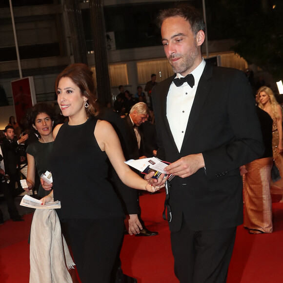 Léa Salamé et son compagnon Raphaël Glucksmann - Montée des marches du film "Le Redoutable" lors du 70ème Festival International du Film de Cannes. Le 21 mai 2017. © Borde-Jacovides-Moreau/Bestimage