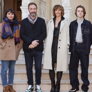 Cécile de France, Grégoire Monsaingeon, Félix Lefebvre et la réalisatrice Héloïse Pelloquet participent à la 31ème édition du festival du film de Sarlat avec le film en compétition " La passagere ", à Sarlat-la-Canéda, France, le 10 novembre 2022. © Patrick Bernard/Bestimage 