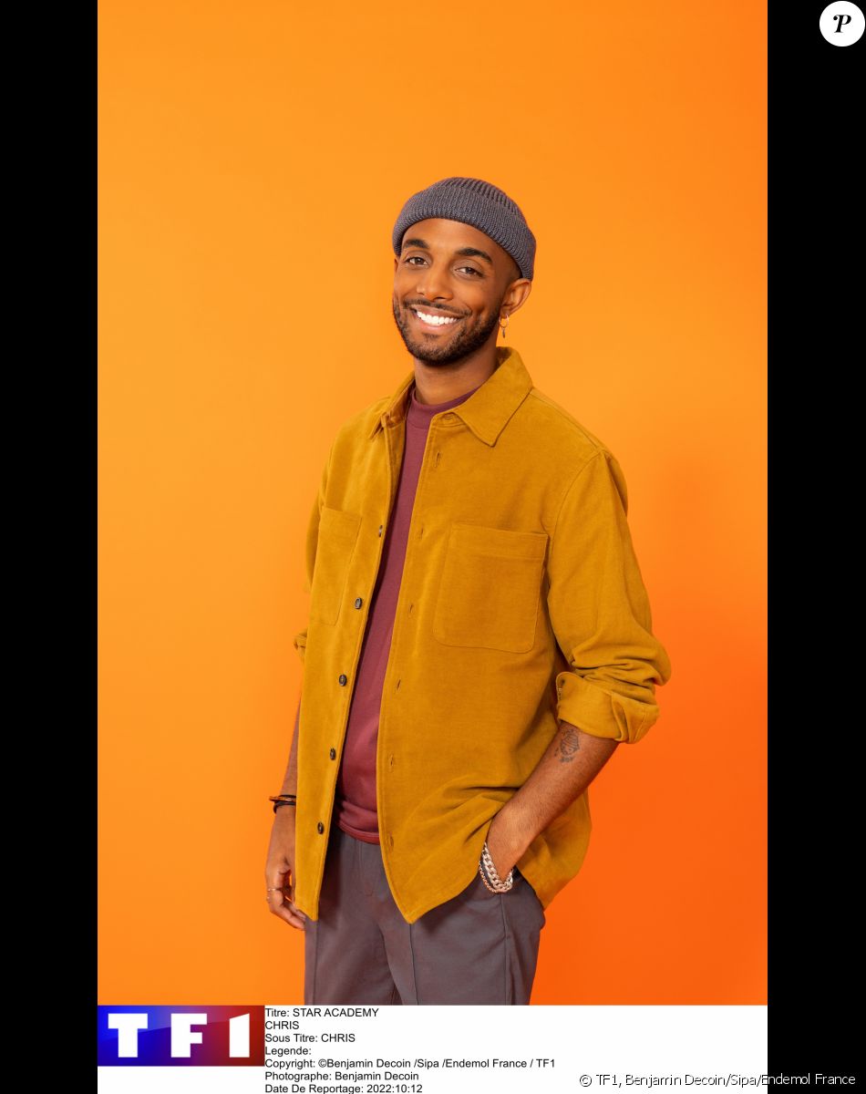 Photo officielle de Chris, candidat de la "Star Academy", sur TF1