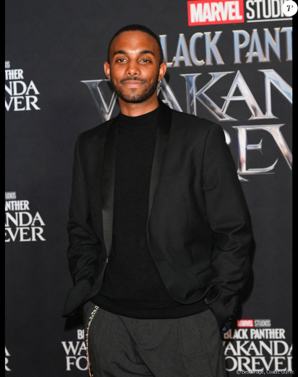 Chris (Star Academy 2022) - Les élèves de la Star Academy 2022 sont de sortie pour assister à la première du film "Black Panther: Wakanda Forever" au Grand Rex à Paris le 7 novembre 2022. © Coadic Guirec/Bestimage
