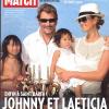 Johnny Hallyday en famille avec Laeticia, Jade et Joy