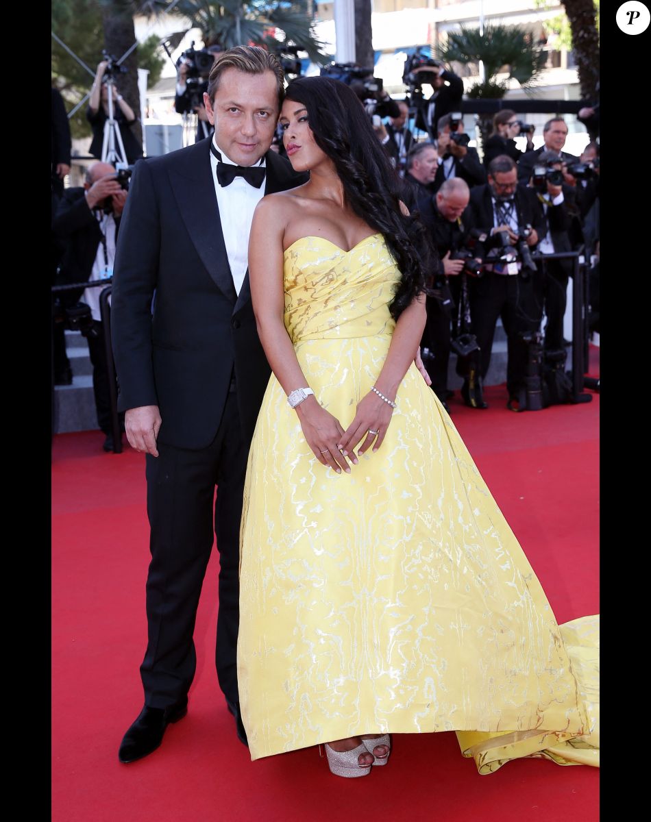 Ayem Nour et son compagnon Vincent Miclet - Montée des marches du film "Inside Out" (Vice-Versa) lors du 68 ème Festival International du Film de Cannes, à Cannes le 18 mai 2015.