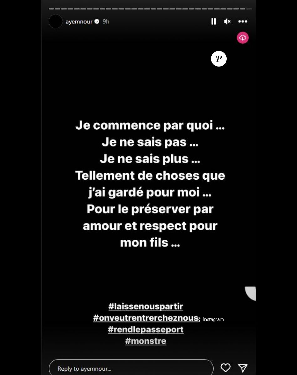 Ayem Nour fait de nouvelles révélations sur Instagram, le 23 novembre 2022