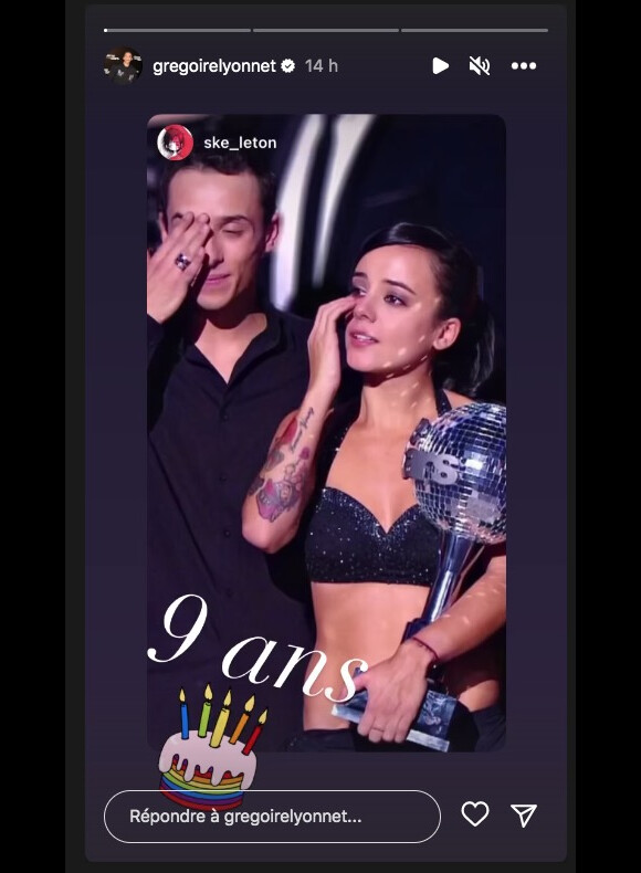 Alizée et Grégoire Lyonnet ont remporté l'émission "Danse avec les stars" il y a 9 ans.