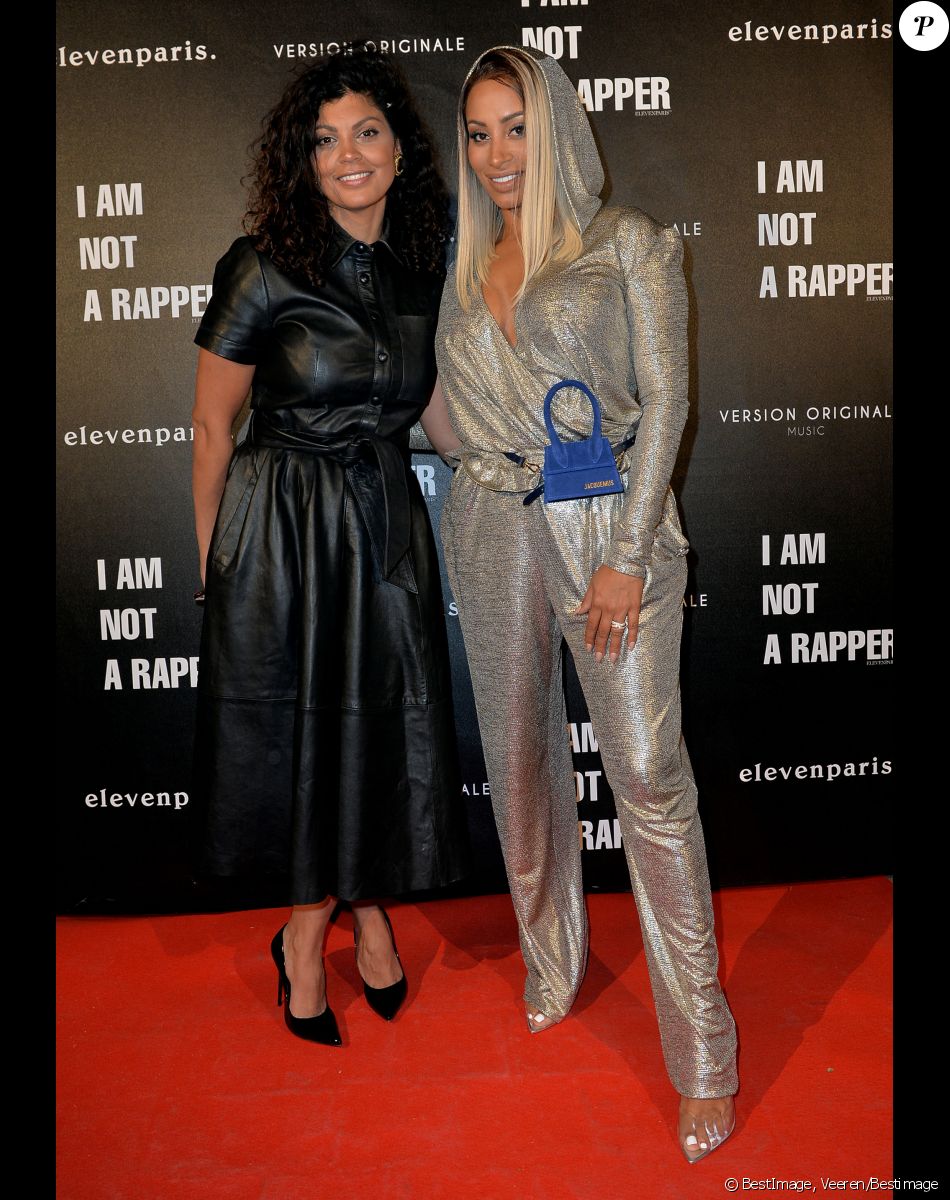 Nawell Madani (humoriste) et Demdem Djuna lors de la soirée de lancement de la collection capsule "I'm not a rapper" de la marque Elevenparis (Eleven Paris) à Paris, France, le 11 avril 2019. © Veeren/Bestimage