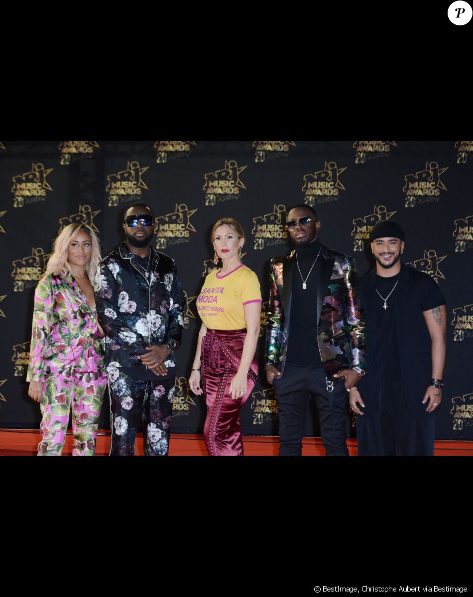 Demdem, Maitre Gims, Vitaa, Dadju et Slimane - 20ème cérémonie des NRJ Music Awards au Palais des Festivals à Cannes. Le 10 novembre 2018 © Christophe Aubert via Bestimage