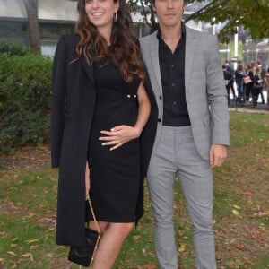 Anouchka Delon enceinte et son compagnon Julien Dereims - Arrivées au défilé Elie Saab "Collection Prêt-à-Porter Printemps/Eté 2020" lors de la Fashion Week de Paris (PFW), le 28 septembre 2019. © Veerren Ramsamy - Christophe Clovis / Bestimage 