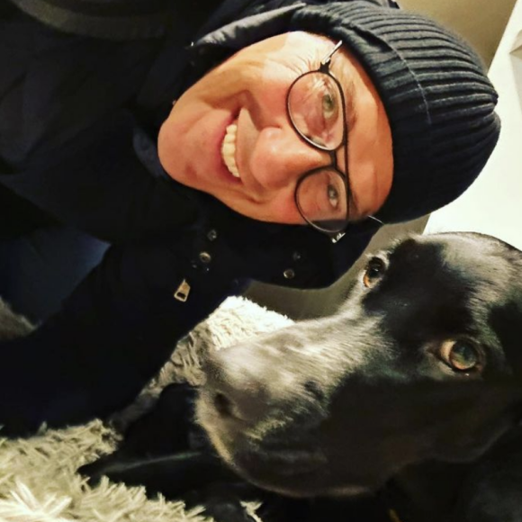 Julien Courbet avec son chien Simone - Instagram