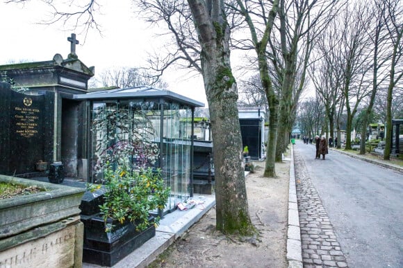 Le caveau familiale au cimetière de Montmartre où France Gall rejoindra sa fille Pauline Hamburger et son mari Michel Berger. Paris le 9 janvier 2018.