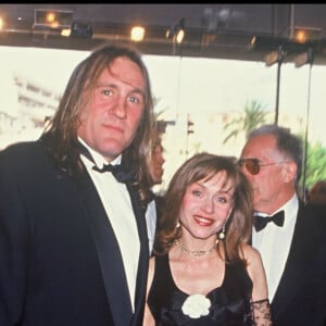 Archives - Gérard Depardieu et sa femme Elisabeth au Festival de Cannes en 1992.