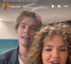 Louis et Léa de la "Star Academy" en story Instagram, le 28 novembre 2022
