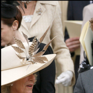 Camilla Parker-Bowles et le prince William et Harry au 80e anniversaire de la reine