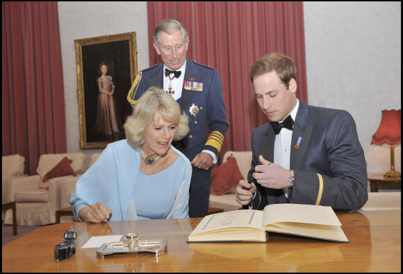 Camilla Parker-Bowles et le prince William et Charles III au 90e anniversaire de la RAF