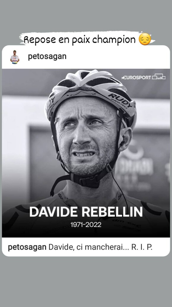 Laurent Jalabert rend hommage à Davide Rebellin.