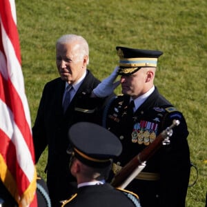 Le président américain Joe Biden accueille le président français Emmanuel Macron à la Maison Blanche à Washington, The District, Etats-Unis, le 1er décembre 2022. 