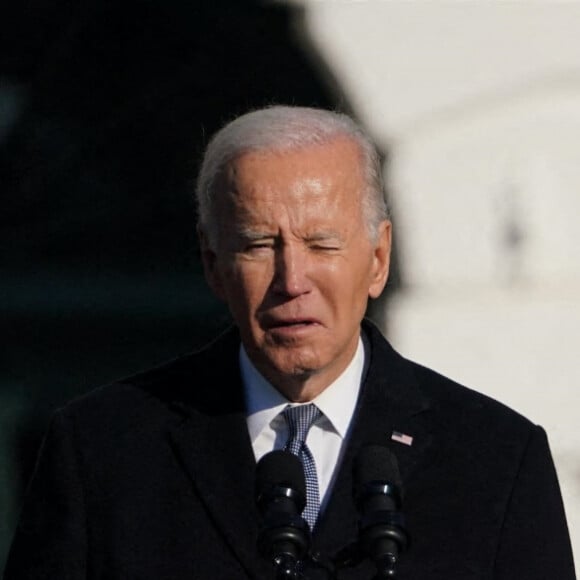 Le président américain Joe Biden accueille le président français Emmanuel Macron à la Maison Blanche à Washington, The District, Etats-Unis, le 1er décembre 2022. 