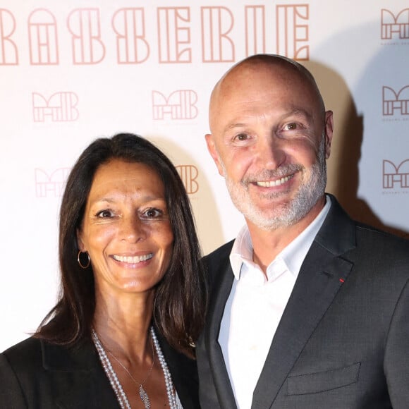 Frank Leboeuf et sa femme ChrisLaure - Inauguration de la Brasserie " Madame Brasserie " au 1er étage de La Tour Eiffel à Paris. Le 22 Septembre 2022. © Bertrand Rindoff Petroff-Giancarlo Gorassini / Bestimage